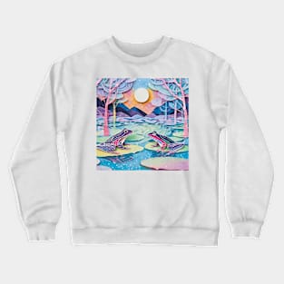 Frogs in a Swamp Crewneck Sweatshirt